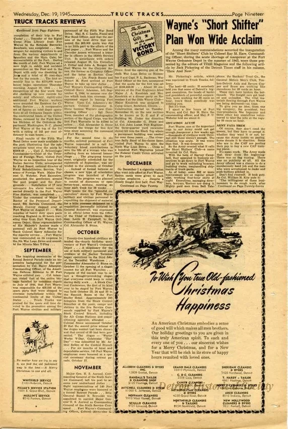 Newspaper - Truck Tracks