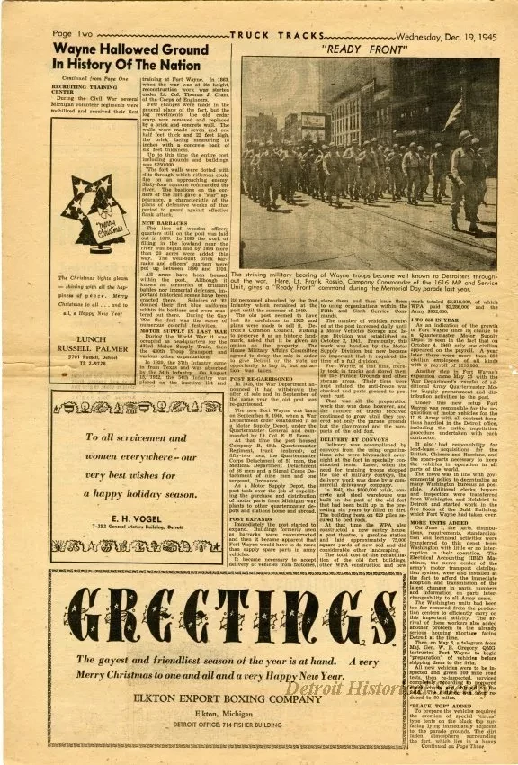 Newspaper - Truck Tracks