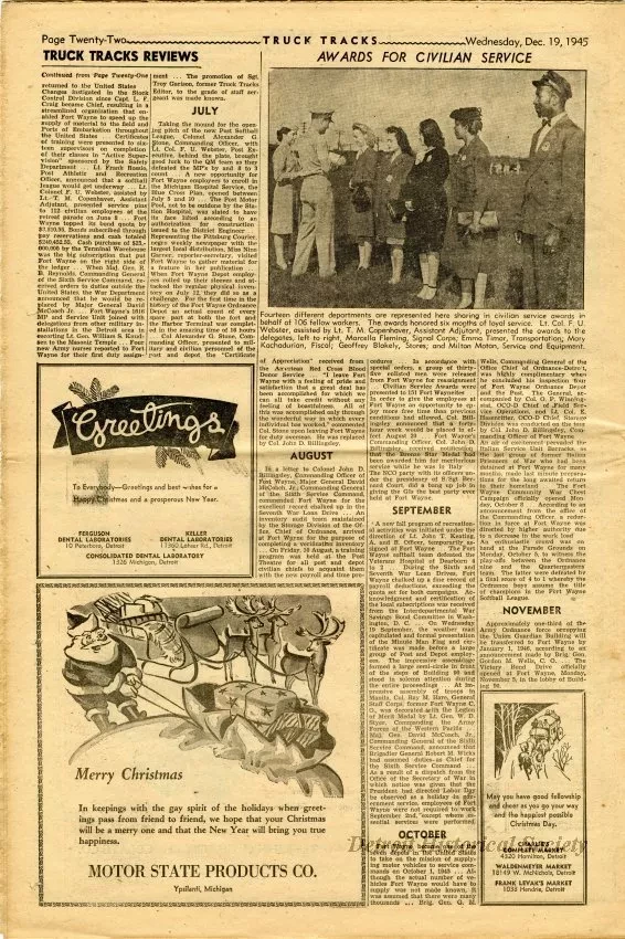 Newspaper - Truck Tracks