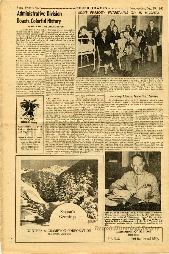 Newspaper - Truck Tracks