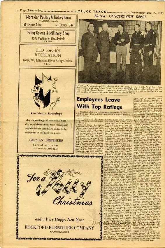 Newspaper - Truck Tracks