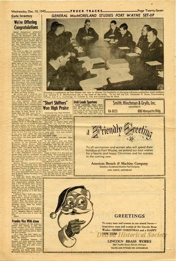 Newspaper - Truck Tracks