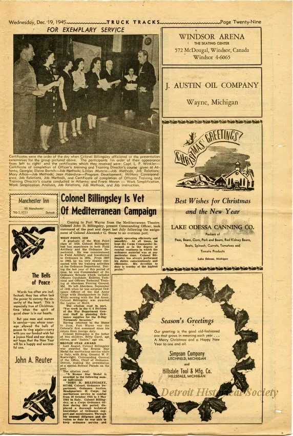 Newspaper - Truck Tracks