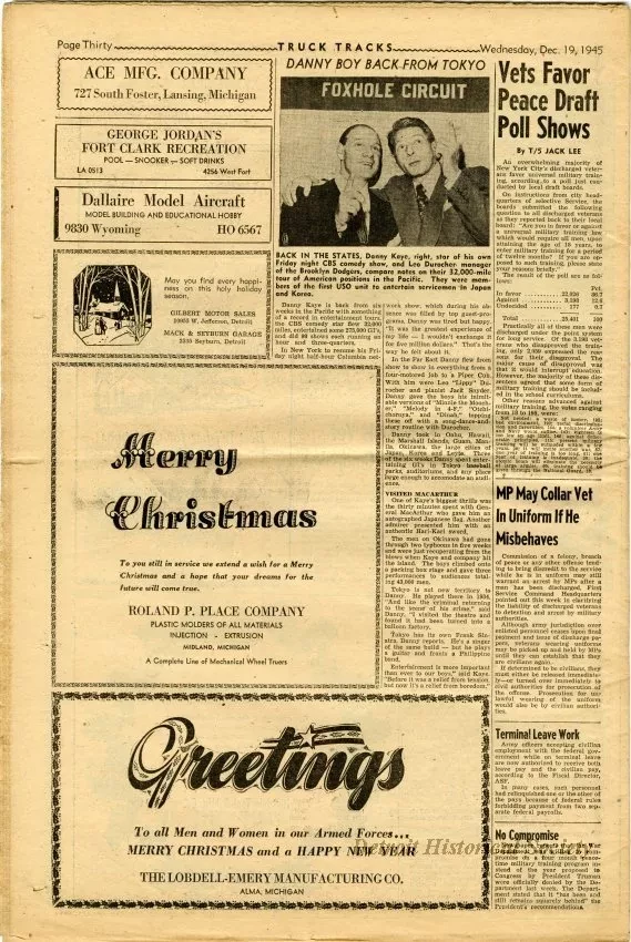 Newspaper - Truck Tracks