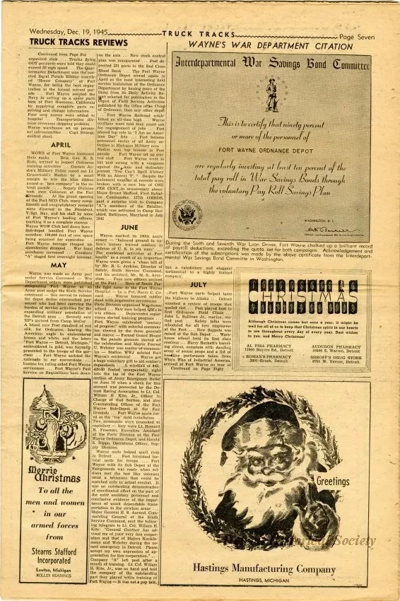 Newspaper - Truck Tracks