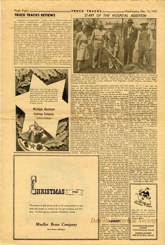 Newspaper - Truck Tracks