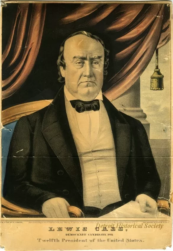 Lithograph - Lewis Cass, Democratic Candidate for Twelfth President of the United States