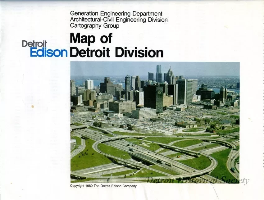 Map - Detroit Edison, Map of Detroit Division