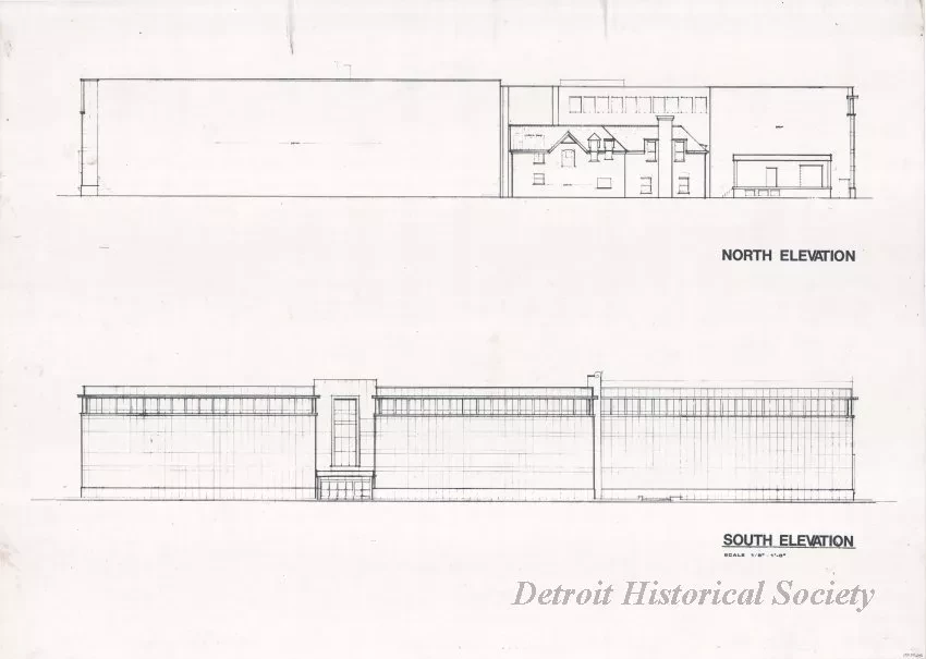 Drawing, Architectural - North Elevation,
South Elevation