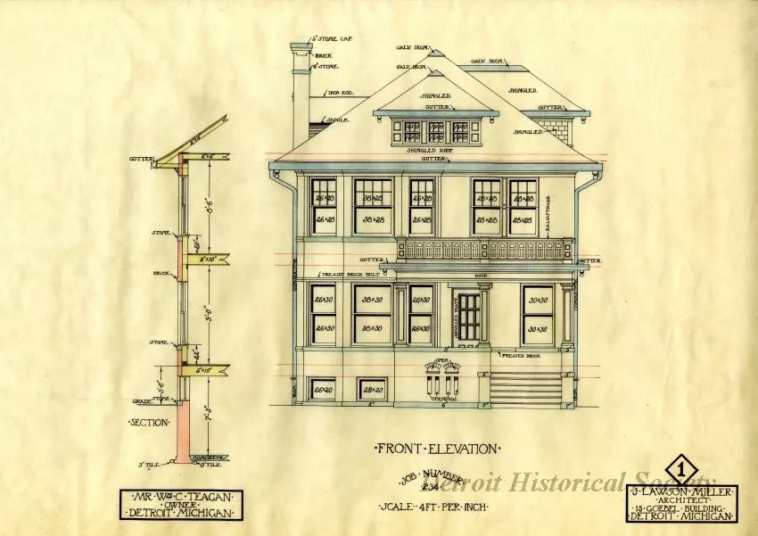 Drawing, Architectural - Front Elevation
