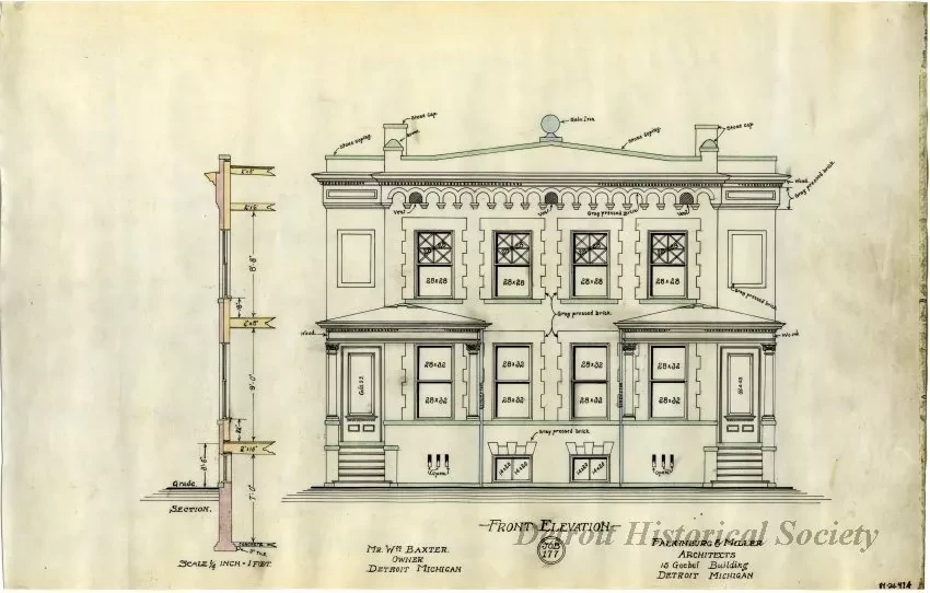 Drawing, Architectural - Front Elevation