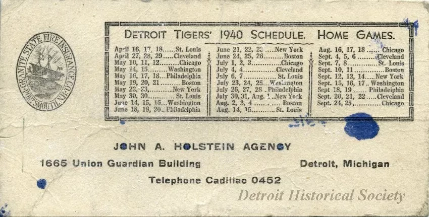 Blotter, Desk - John A. Holstein Agency