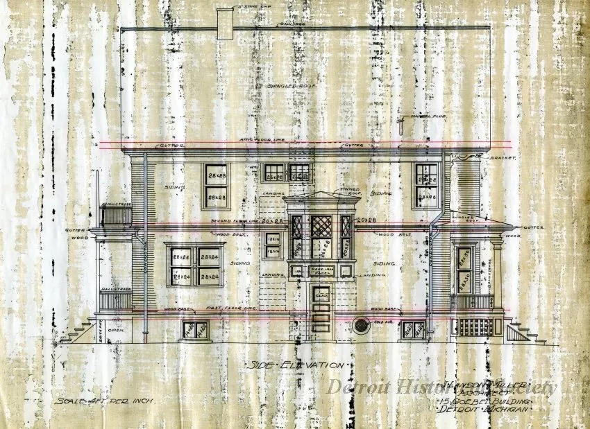 Drawing, Architectural - Side Elevation