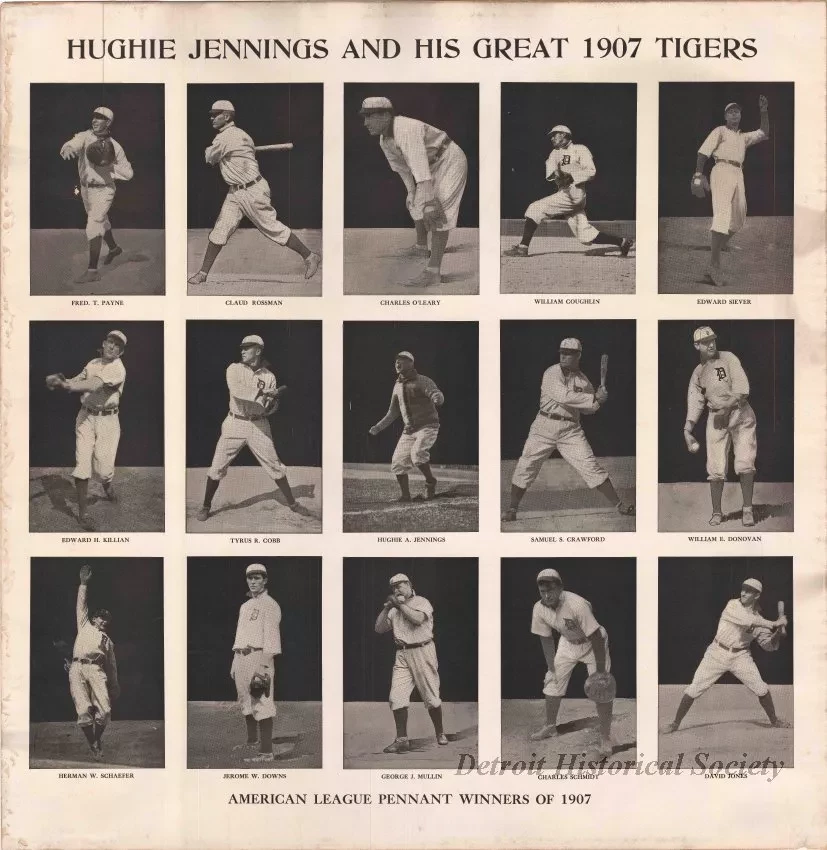 Poster - Hughie Jennings and His Great 1907 Tigers