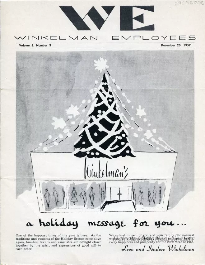 Newsletter - WE Winkelman Employees, Vol. 2, No. 3
December 20, 1957