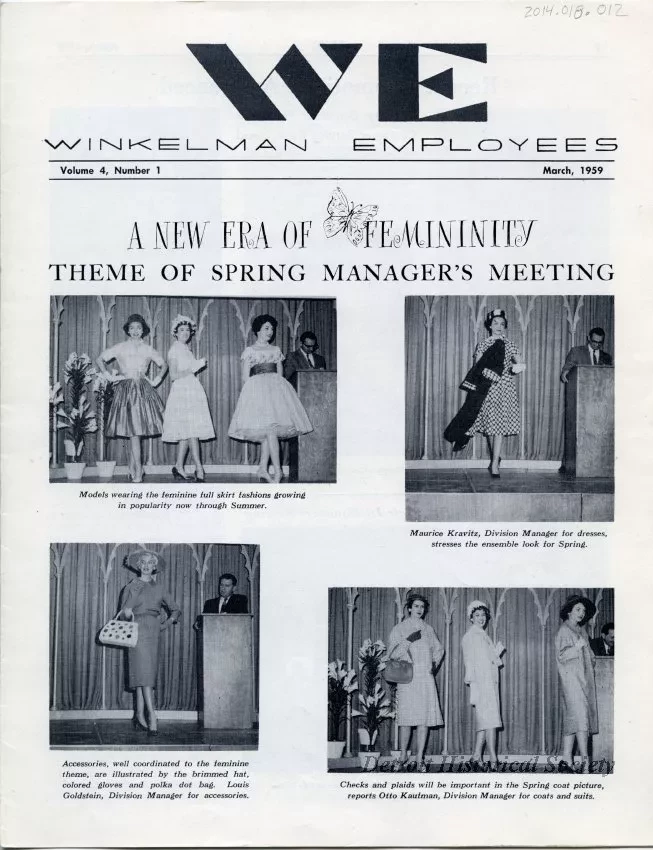 Newsletter - WE Winkelman Employees, Vol. 4, No. 1
March, 1959