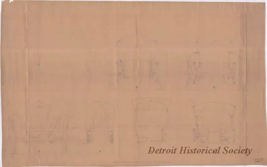 Drawing, Technical - Sections Thru Principal Layout of Autocycle