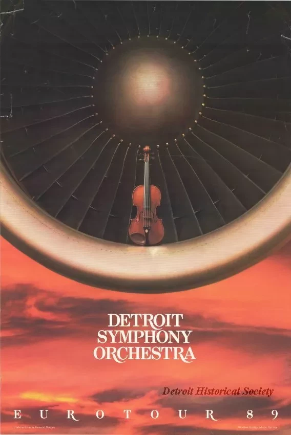 Poster - Detroit Symphony Orchestra Eurotour 89