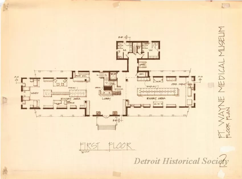 Blueprint - Ft. Wayne Medical Museum,
Floor Plan