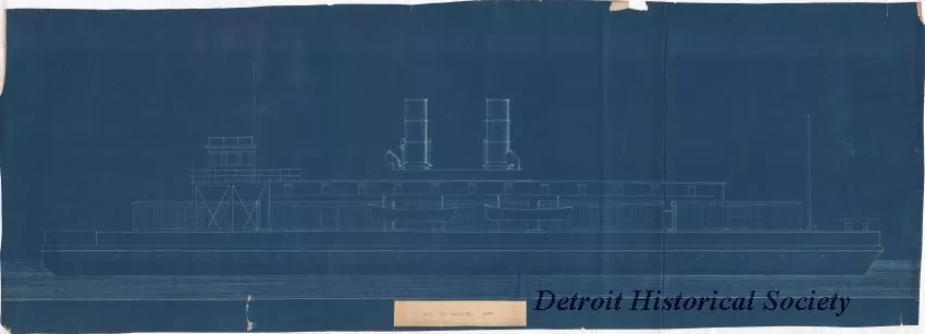 Blueprint - Str. St. Ignace, 1888