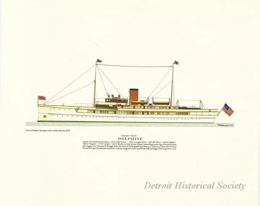 Print - Steam Yacht Delphine