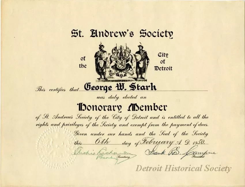 Certificate, Membership