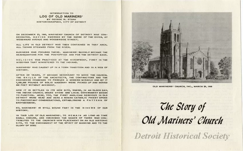 Pamphlet - The Story of Old Mariners' Church