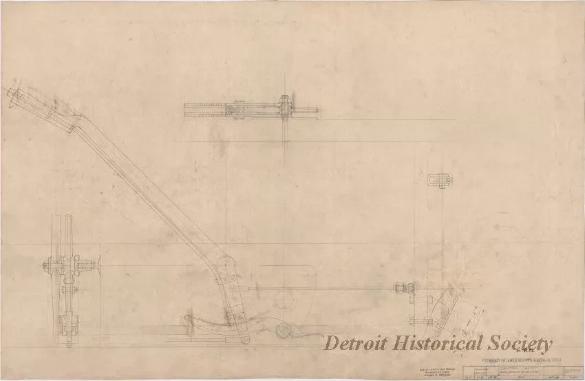 Drawing, Technical - Control Layout, Park. Brake & Revese [Reverse]