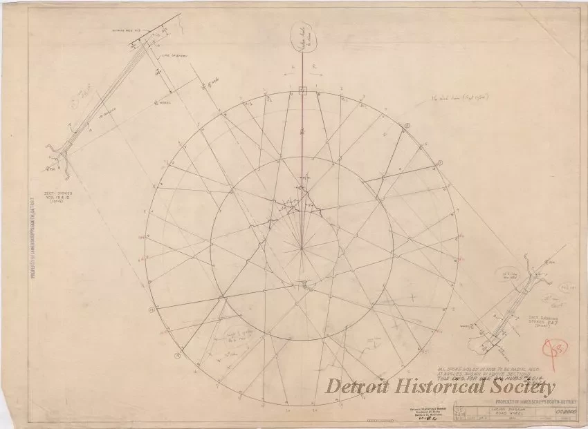 Drawing, Technical - Lacing Diagram - Road Wheel