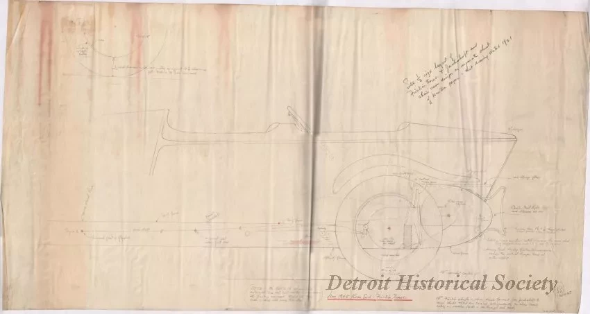 Drawing, Technical - New 1945 Rear End - Friction Trans. [Transmission]