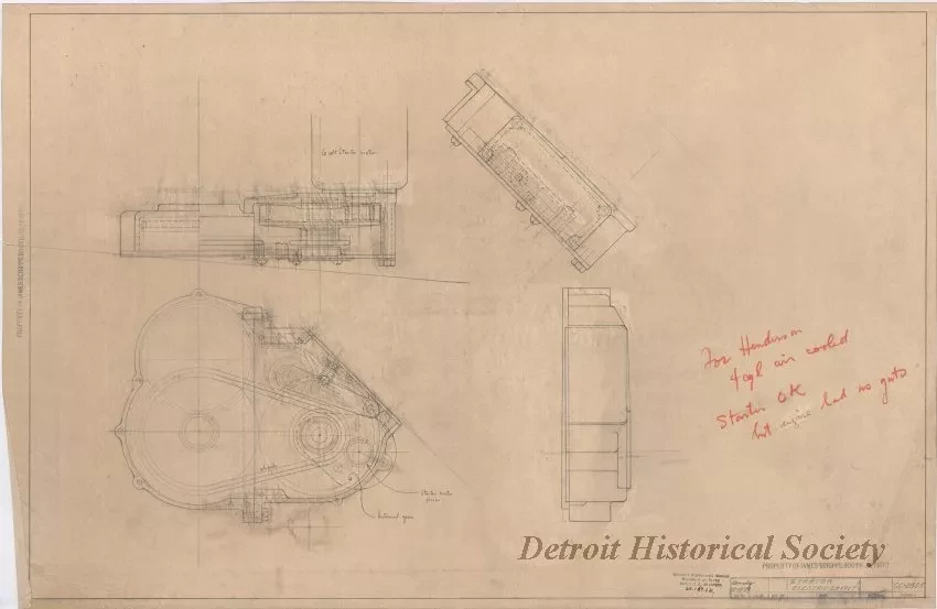 Drawing, Technical - Starter Electric - Layout