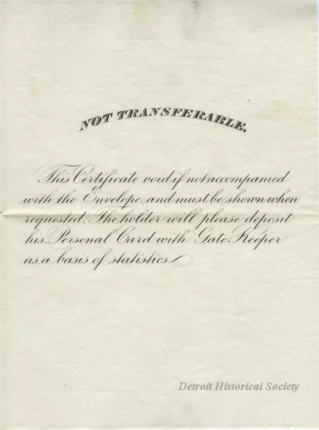 Certificate, Attendance