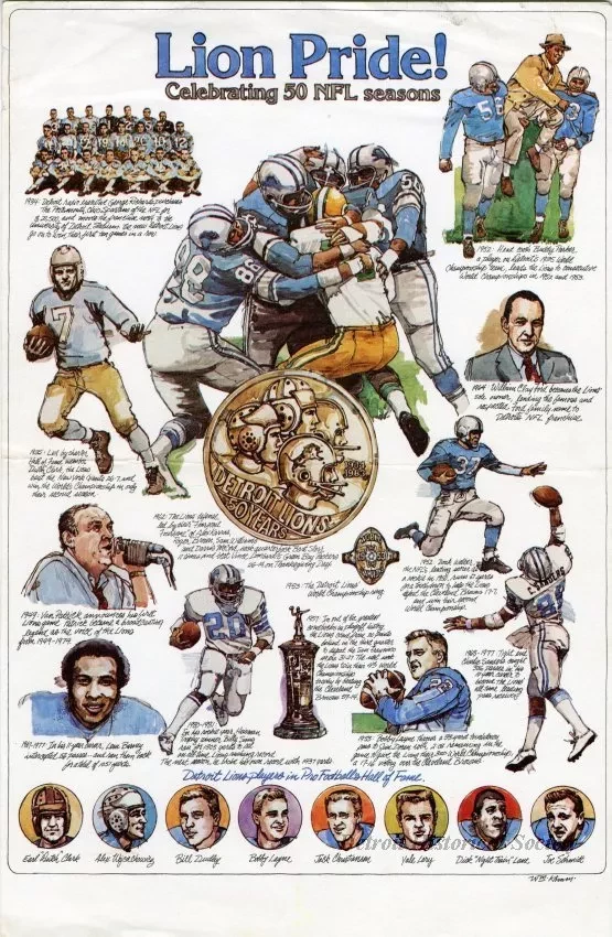 Print - Lion Pride! Celebrating 50 NFL Seasons