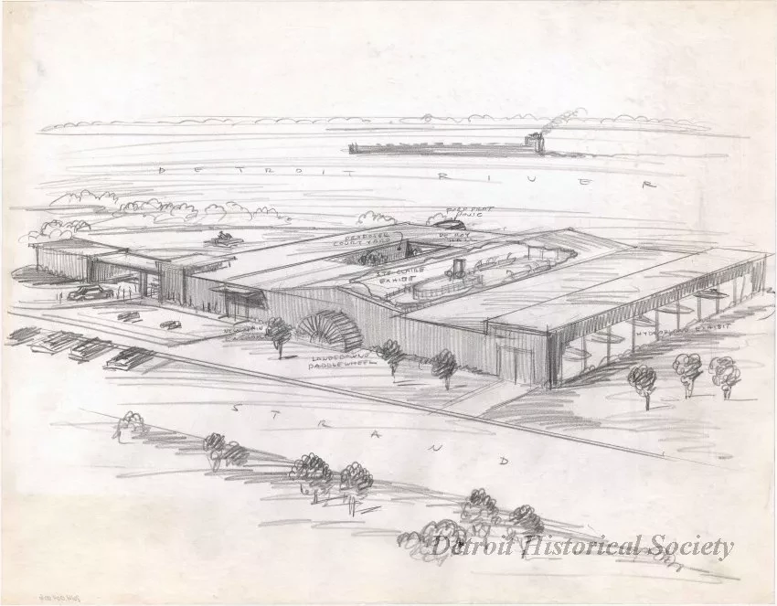 Drawing - Dossin Great Lakes Museum