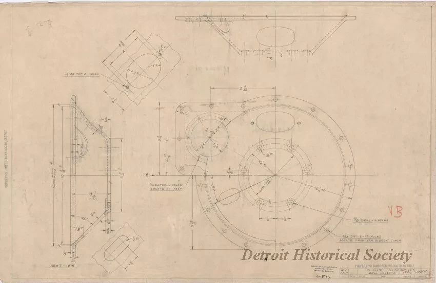 Drawing, Technical - Clutch "R" - Clutch Bell Housing