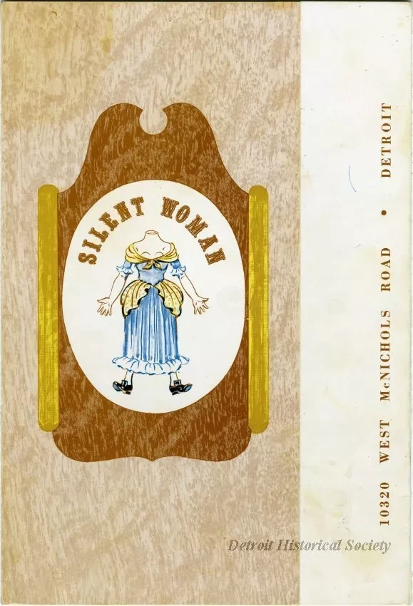 Menu - Silent Woman menu