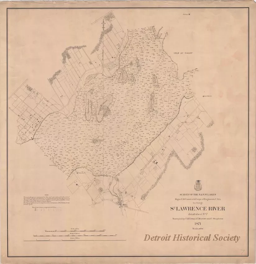 Chart, Navigational - St. Lawrence River, Detail Sheet No. 7