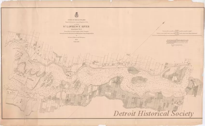 Chart, Navigational - St. Lawrence River, Detail Sheet No. 6,
From Galop Rapids to Point Iroquois