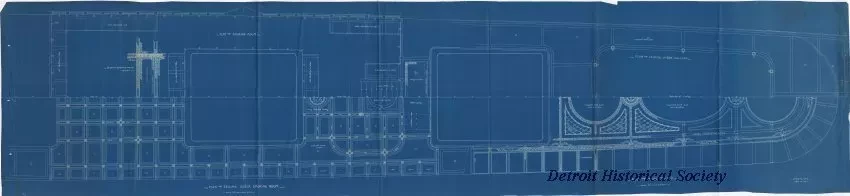 Blueprint - Plan of Ceiling Under Smoking Room,
Plan of Main Ceiling