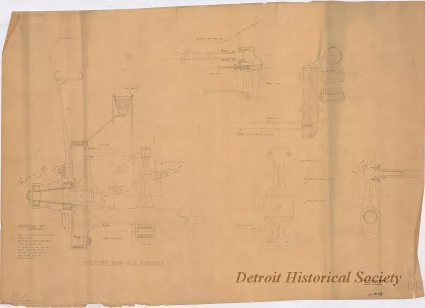 Drawing, Technical - Cyclecar Rear Axle Assembly