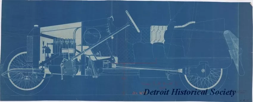 Blueprint - Scripps Booth Model "C" 1915