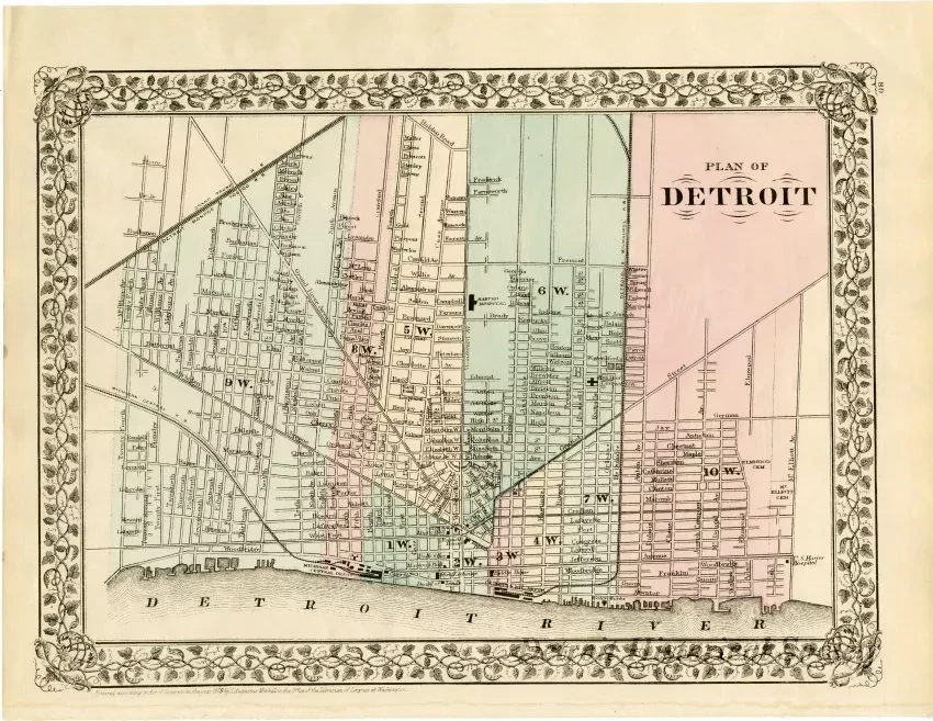 Map - Plan of Detroit