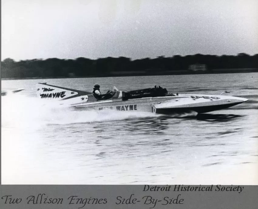 Print, Photographic - Two Allison Engines Side-By-Side