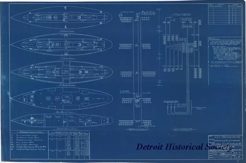 Blueprint - D&C Navigation Co.,
Emergency & Exit Lighting