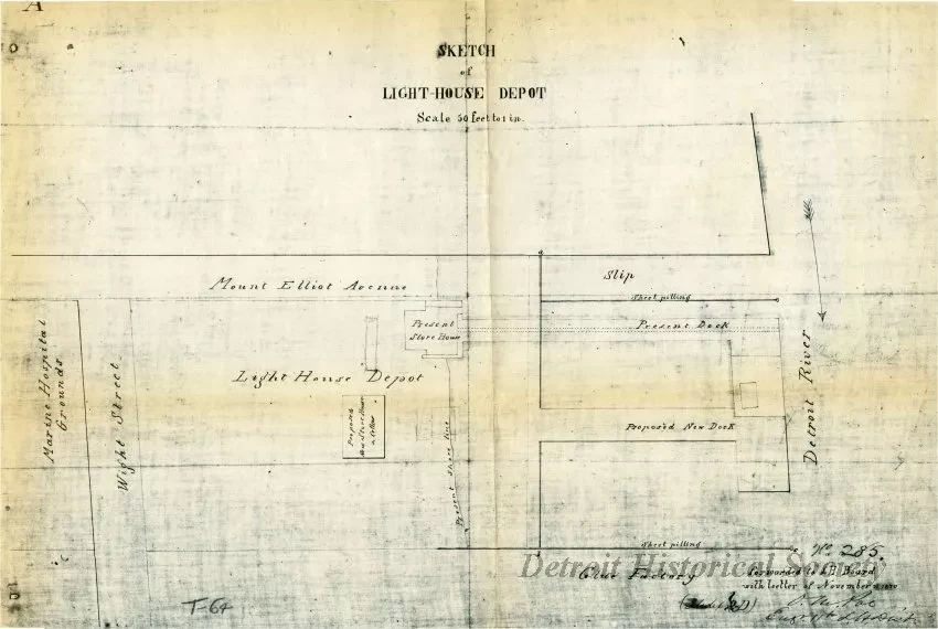 Plan, Site - Sketch of Light House Depot