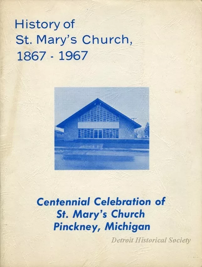 Booklet - History of St. Mary's Church, 1867-1967