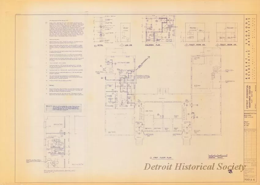 Blueprint - Detroit Residential Manpower Center
Fort Wayne, Detroit, Michigan