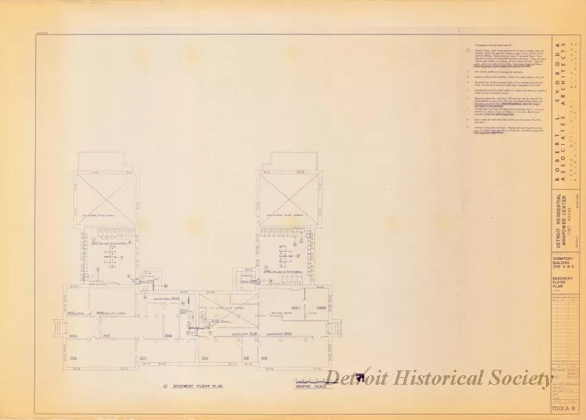 Blueprint - Detroit Residential Manpower Center
Fort Wayne, Detroit, Michigan