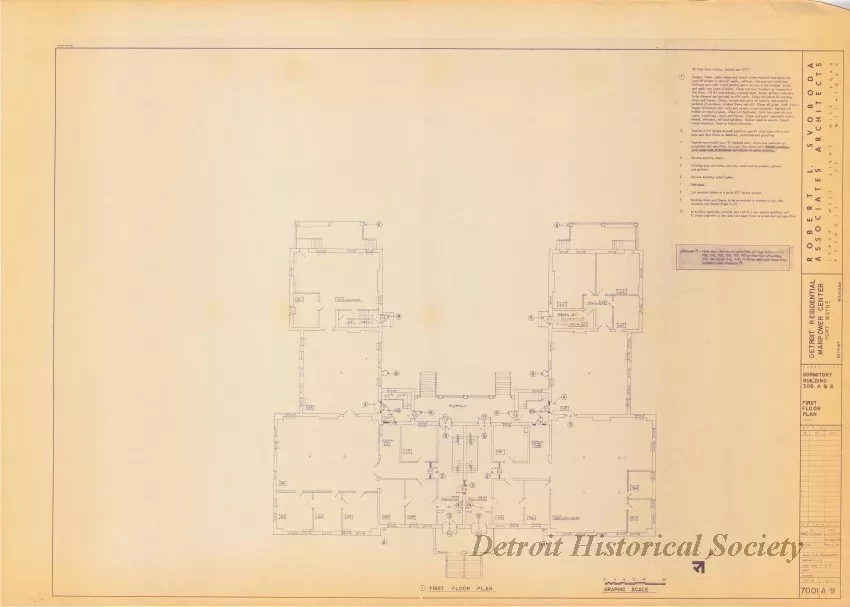 Blueprint - Detroit Residential Manpower Center
Fort Wayne, Detroit, Michigan