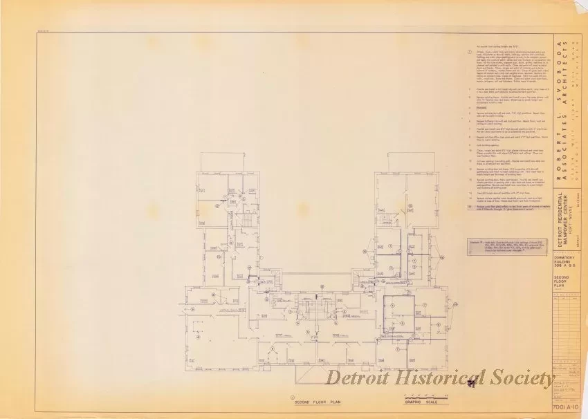 Blueprint - Detroit Residential Manpower Center
Fort Wayne, Detroit, Michigan